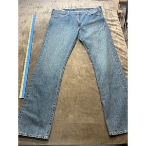Polo Ralph Lauren Mens Blue Wash Denim Jeans Straight Leg Size 40x36